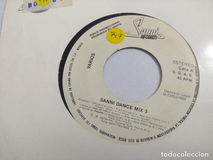 Discos de vinilo: SANNI DANCE MIX/VARIOS/SINGLE PROMOCIONAL. - Foto 2