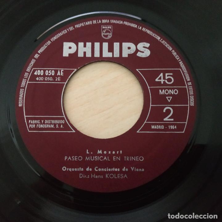 Discos de vinilo: J. HAYDN (SINFONIA JUGUETE) / L. MOZART (PASEO MUSICAL EN TRINEO) SINGLE PHILIPS 1959 (COMO NUEVO) - Foto 6 - 312306168