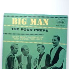 Discos de vinil: THE FOUR PREPS, BIG MAN +3 (CAPITOL 1958). Lote 312349673