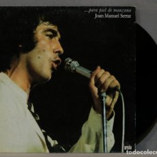 Discos de vinilo: LP. JOAN MANUEL SERRAT... PARA PIEL DE MANZANA. Lote 312355948