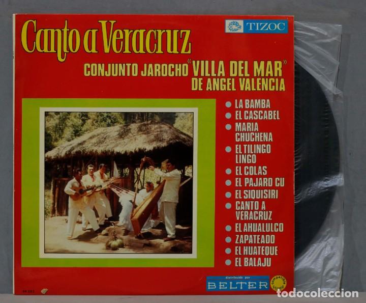 Disques de vinyle: LP. Conjunto Jarocho &rdquo;Villa Del Mar&rdquo; De Angel Valencia. Canto A Veracruz