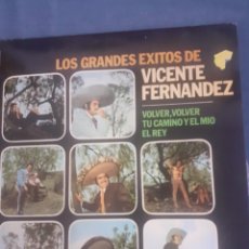 Discos de vinilo: DISCO LP LOS GRANDES EXITOS DE VICENTE FERNANDEZ AÑO 1975. Lote 312364193