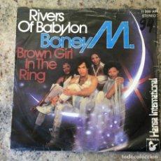 Discos de vinilo: BONEY M. - RIVERS OF BABYLON / BROWN GIRL IN THE RING . SINGLE. 1978 GERMANY. Lote 312367423