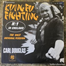 Discos de vinilo: CARL DOUGLAS - KUNG FU FIGHTING . SINGLE . 1974 FRANCIA. Lote 312367888