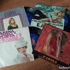Discos de vinilo: KARINA LOTE 4 SINGLES VER FOTOS
