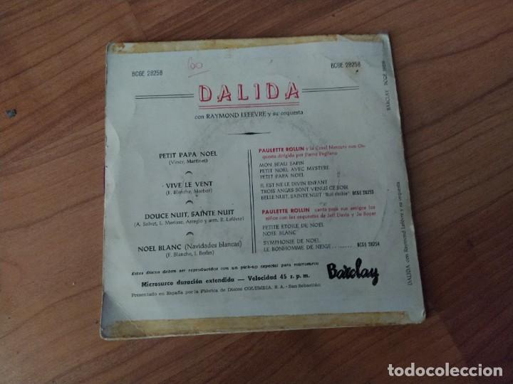 Discos de vinilo: DALIDA -EP- PETIT PAPA NOEL + 3 - VERY RARE SPAIN vinilo color ver fotos - Foto 2 - 312375503