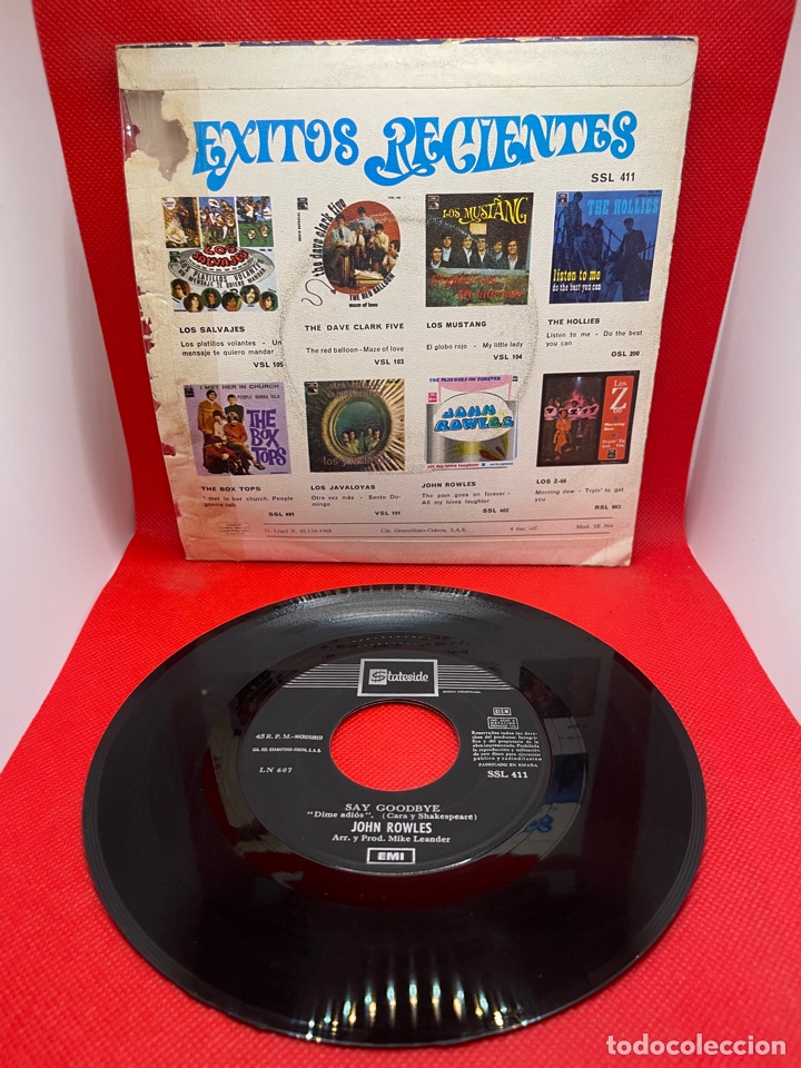Discos de vinilo: JOHN ROWLES 7&rdquo;PS Spain 1968 MLady - Foto 2