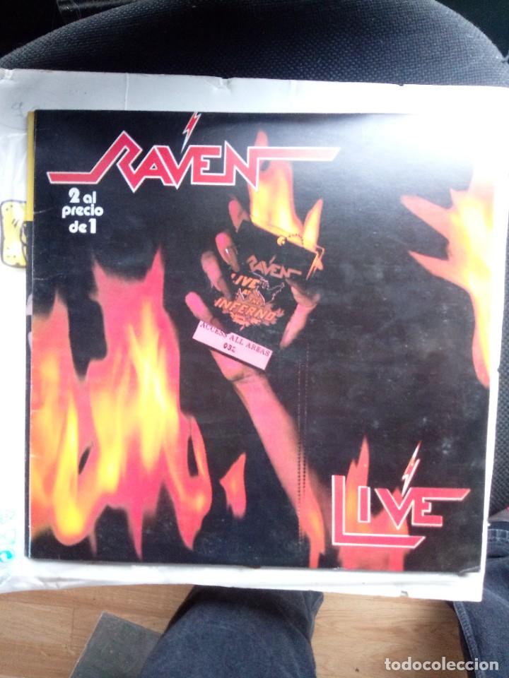 Discos de vinilo: raven live 2 lps 1987 - Foto 1