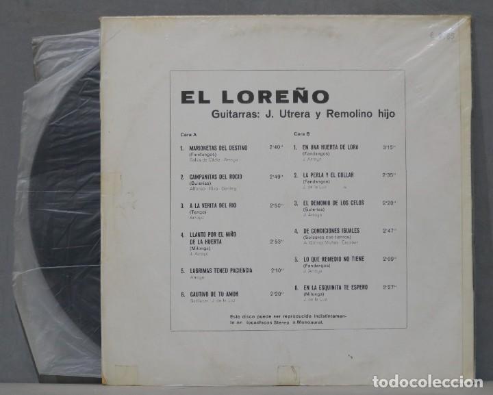 Discos de vinilo: LP. EL LORE&Ntilde;O - Foto 2