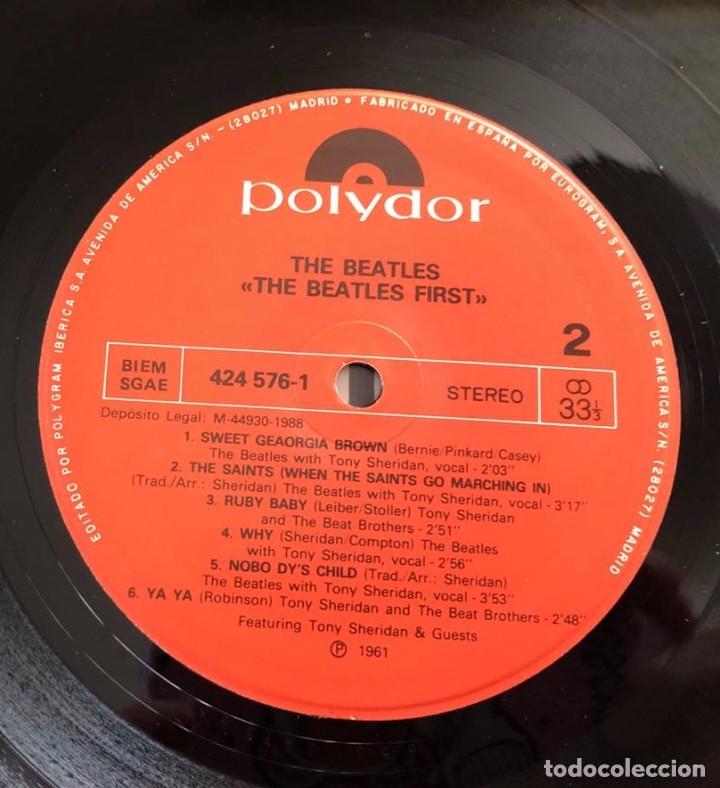 Discos de vinilo: BEATLES FIRST, LP edici&oacute;n espa&ntilde;ola 1989 (polydor) - Foto 6