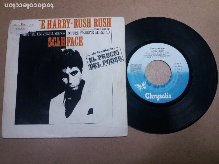 Discos de vinilo: DEBBIE HARRY / RUSH RUSH / SINGLE 7 PULGADAS - Foto 1