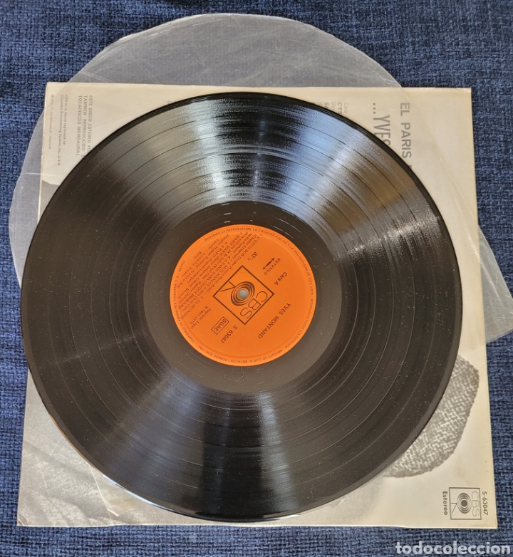 Discos de vinilo: El paris de...Ives Montand Lp - Foto 3