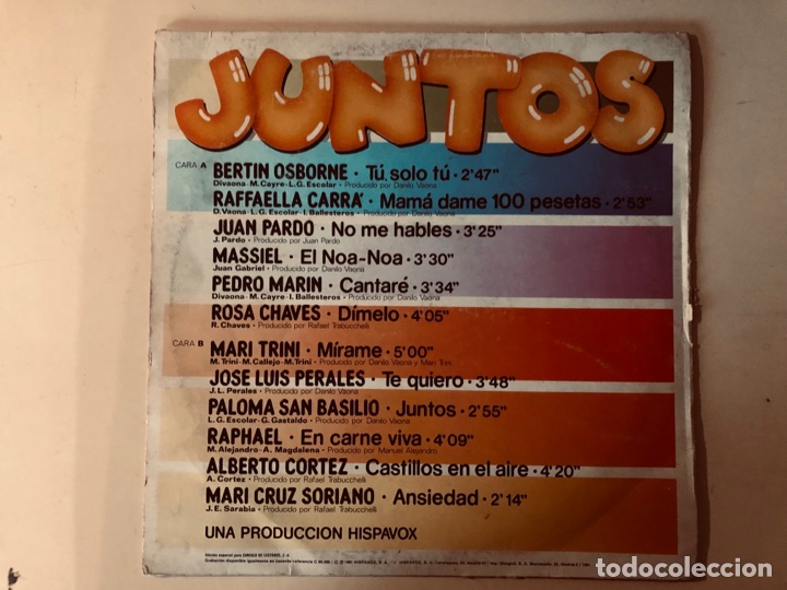 Discos de vinilo: Disco vinilo juntos - Foto 2