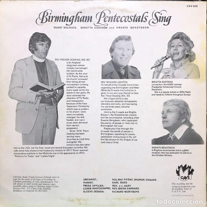 Discos de vinilo: BIRMINGHAM PENTECOSTALS SING - LP - Foto 2