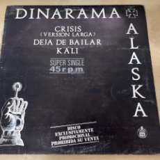 Discos de vinilo: ALASKA Y DINARAMA - MAXI 12” CRISIS / DEJA DE BAILAR / KALI - 1983 SPAIN - EDICION PROMOCIONAL. Lote 312588143
