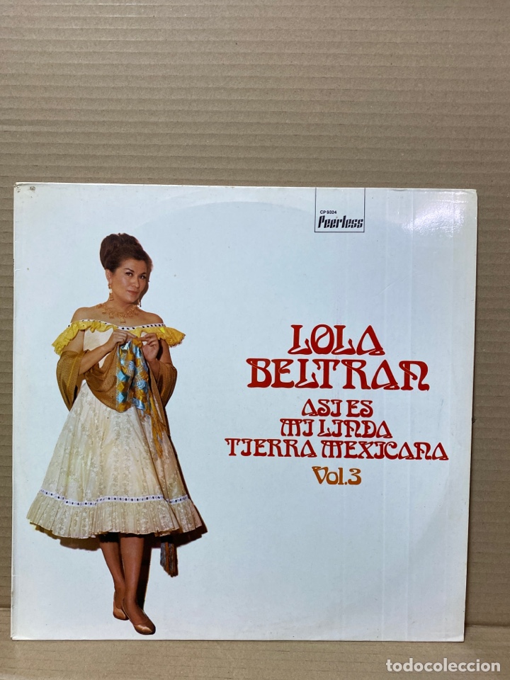 Disques de vinyle: LP LOLA BELTRAN, AS&Iacute; ES MI LINDA TIERRA MEXICANA VOL. 3. Vinilo como nuevo, nunca reproducido