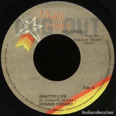 Discos de vinilo: DENNIS CREARY - GHETTO LIFE - 7” [MUSIC WORKS RECORDS / DUG OUT, 2016] DANCEHALL DUB