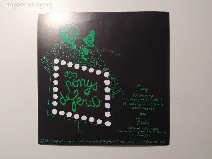 Discos de vinilo: El Eje Del M&auml;l. Son Ponys De Feria. E.P. TDKDS22 - Foto 2