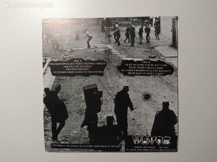 Discos de vinilo: PROTESTI. 8 TRACK E.P. HAVOC RECORDS. TDKDS22 - Foto 2
