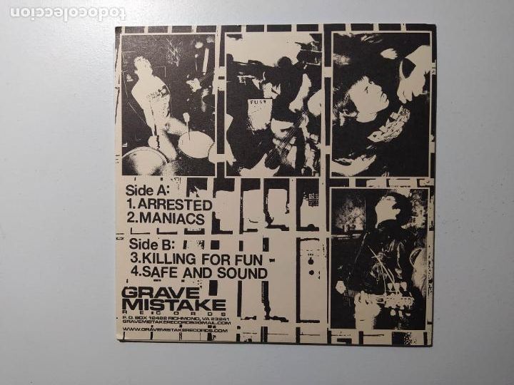 Discos de vinilo: GOVERNMENT WARNING. ARRESTED. SINGLE. TDKDS22 - Foto 2