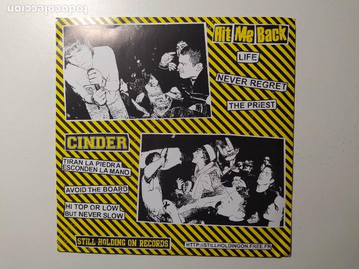 Discos de vinilo: CINDER. HIT ME BACK. SINGLE. TDKDS22 - Foto 2