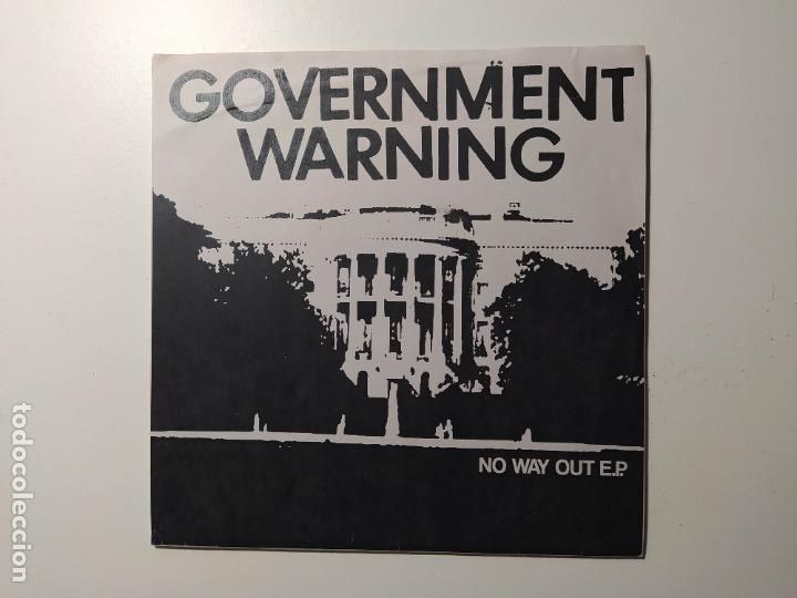 Discos de vinilo: GOVERNMENT WARNING. NO WAY OUT E.P. TDKDS22 - Foto 1