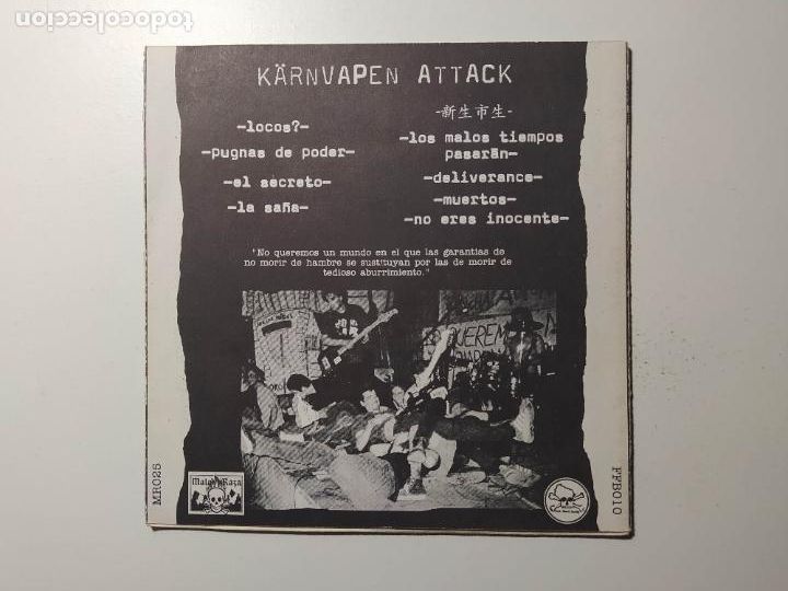 Discos de vinilo: KARNVAPEN ATTACK. E.P. TDKDS22 - Foto 2