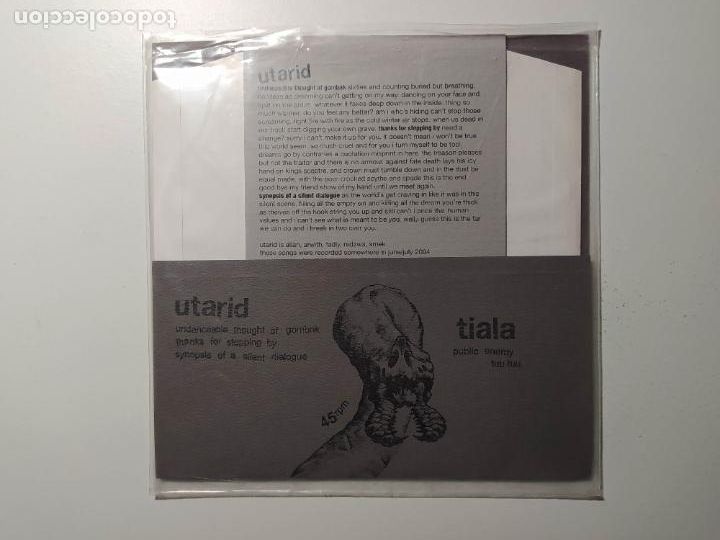 Discos de vinilo: Utarid / Tiala. Split Seven Inch. SINGLE. TDKDS22 - Foto 2
