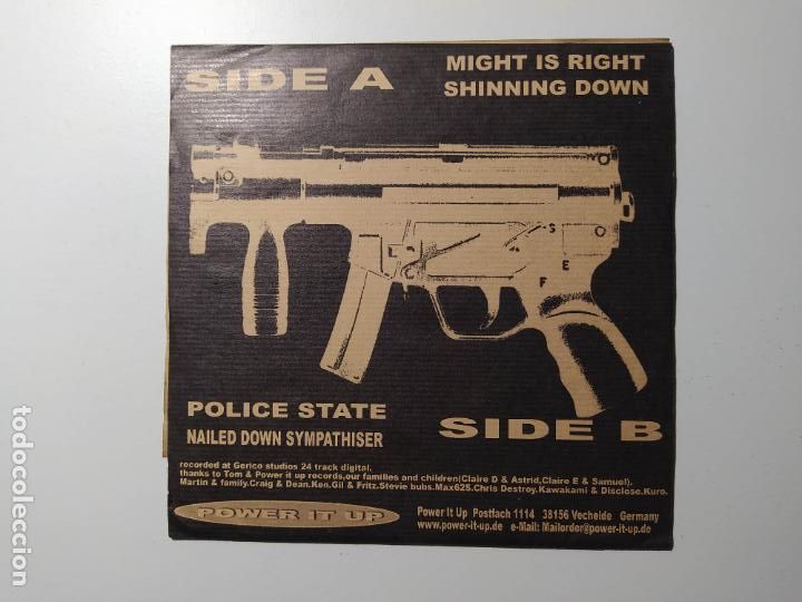 Discos de vinilo: Nailed Down &ndash; Might Is Right. SINGLE. TDKDS22 - Foto 2