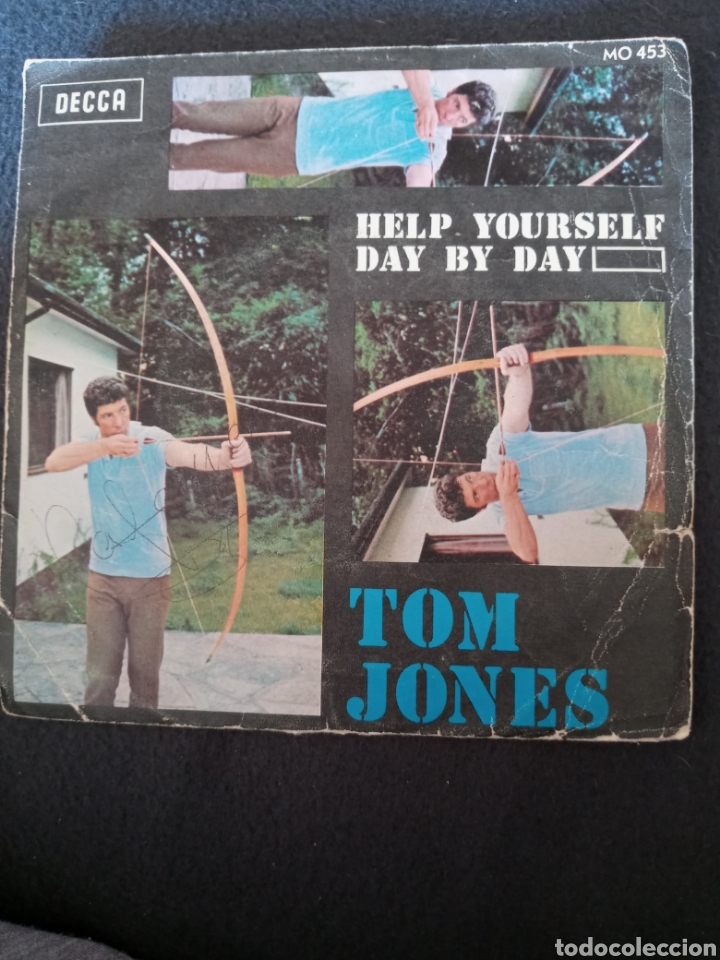 Discos de vinilo: Tom Jones-help yourself..disco vinilo single - Foto 1