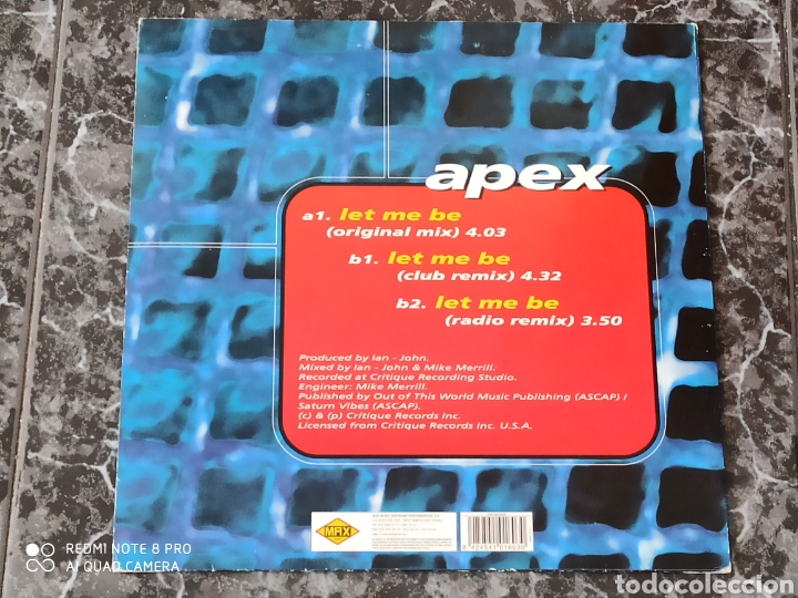 Discos de vinilo: Apex - Let Me Be (12&rdquo;) - Foto 2