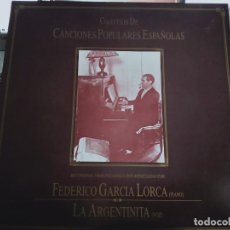Discos de vinilo: FEDERICO GARCÍA LORCA-LA ARGENTINITA‎–COLECCIÓN DE CANCIONES POPULARES ESPAÑOLAS. NUEVO. MINT / VG+. Lote 312717368
