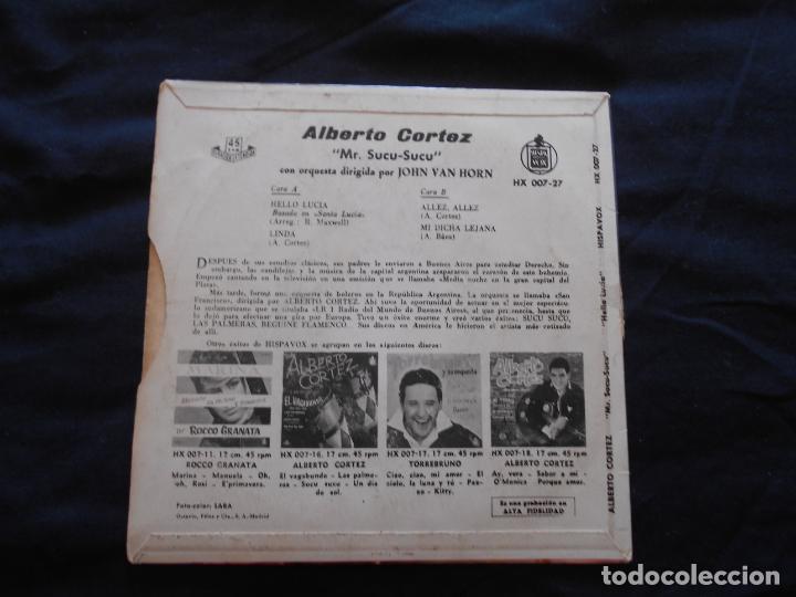 Discos de vinilo: ALBERTO CORTEZ // HELLO LUCIA + 3 - Foto 2