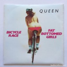 Discos de vinilo: QUEEN – BICYCLE RACE / FAT BOTTOMED GIRLS , UK 1978 EMI. Lote 312732428