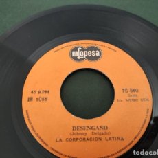 Disques de vinyle: LA CORPORACION LATINA SALSA DESENGAÑO / SOLO HE VIVIDO INFOPESA 45RPM SINGLE EDICION PERU. Lote 312733338