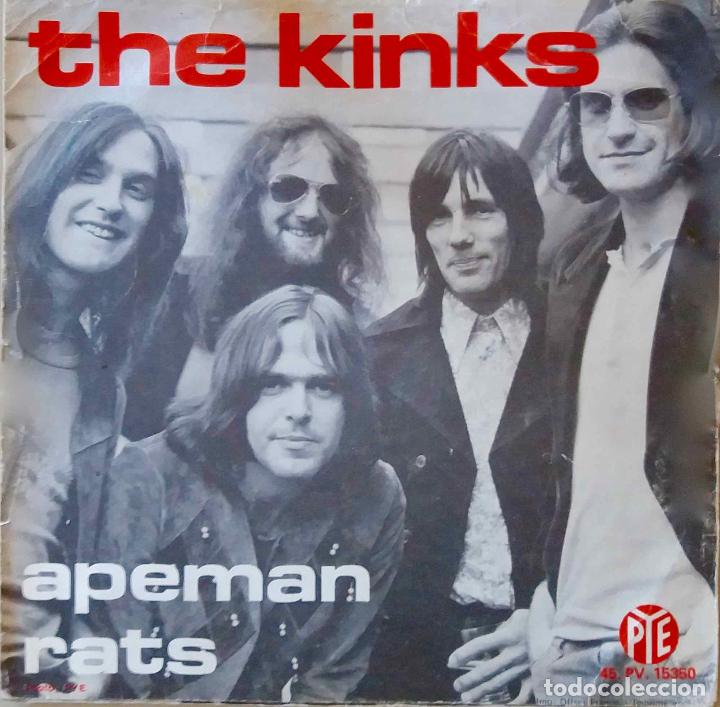 Discos de vinilo: THE KINKS, APEMAN. SINGLE PY. SOLO PORTADA - Foto 2