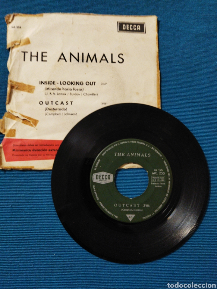 Discos de vinilo: The Animals - Indside looking out-Outcast 1966 - Foto 2
