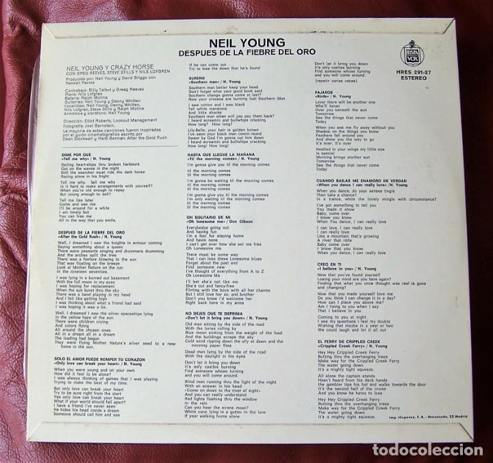 Discos de vinilo: NEIL YOUNG - AFTER THE GOLD RUSH LP - Foto 2