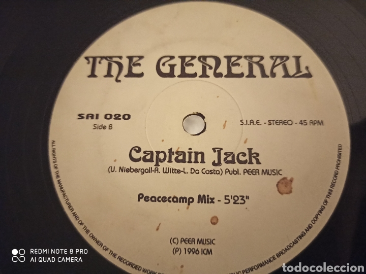 Discos de vinilo: The General - Captain Jack (12&rdquo;) - Foto 2