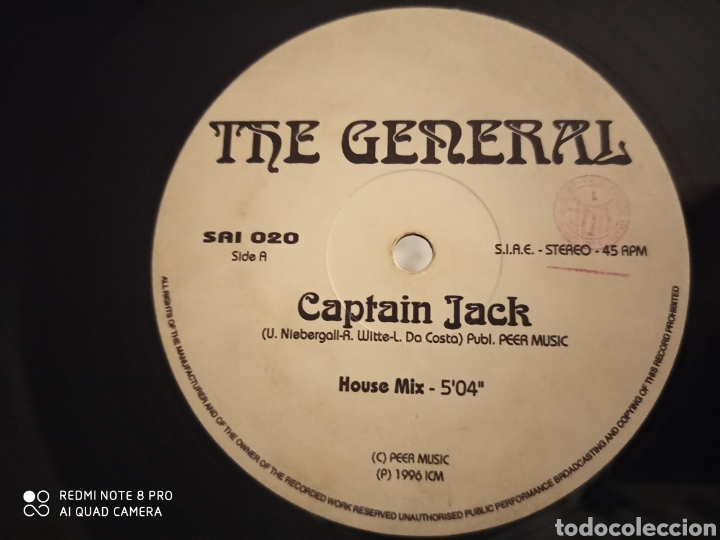 Discos de vinilo: The General - Captain Jack (12&rdquo;) - Foto 1