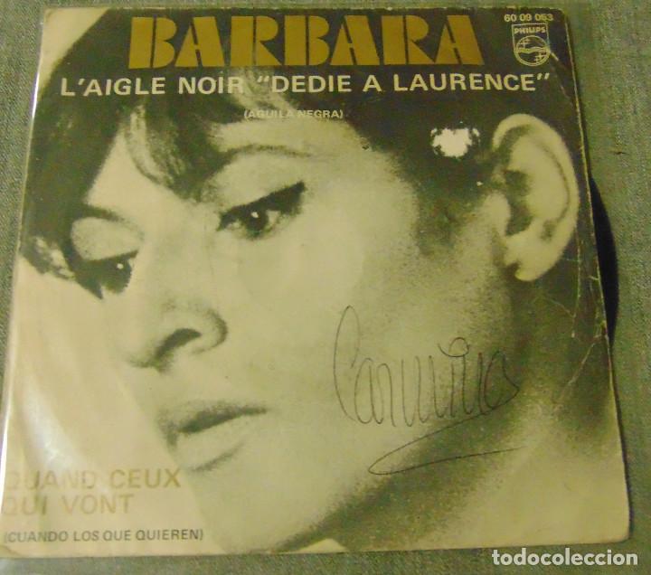 Discos de vinilo: Barbara &ndash; LAigle Noir - SINGLE 1971 - Foto 2