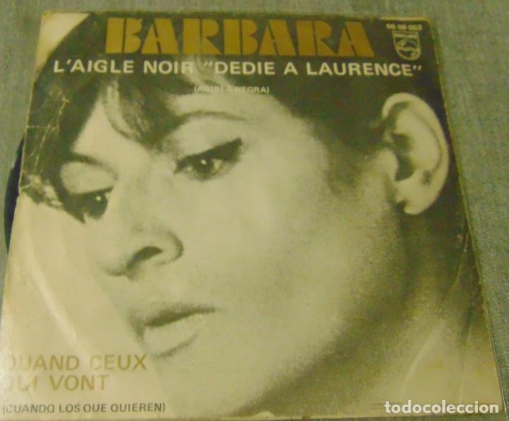 Discos de vinilo: Barbara &ndash; LAigle Noir - SINGLE 1971 - Foto 1