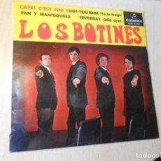 Discos de vinilo: BOTINES, LOS - CANTA MANOLO PELAYO -, EP, CAPRI C´EST FINI + 3, AÑO 1965, COLUMBIA SCGE 81.051