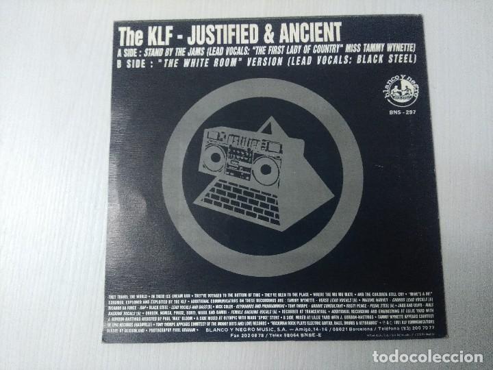 Discos de vinilo: THE KLF/JUSTIFIED & ANCIENT/SINGLE. - Foto 3