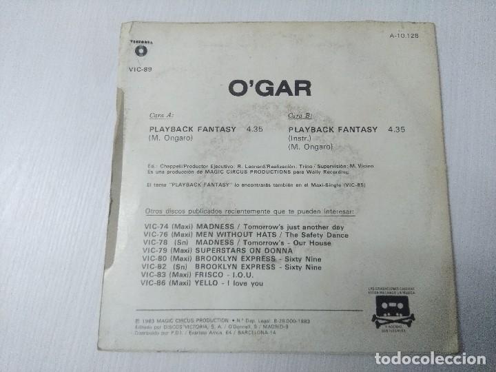 Discos de vinilo: OGAR/PLAYBACK FANTASY/SINGLE PROMOCIONAL. - Foto 3