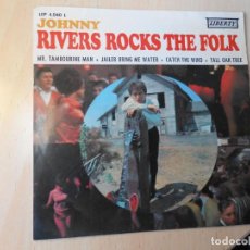 Discos de vinilo: JOHNNY RIVERS - ROCKS THE FOLK -, EP, MR. TAMBOURINE MAN + 3, AÑO 1966, LIBERTY LEP 4.040 L