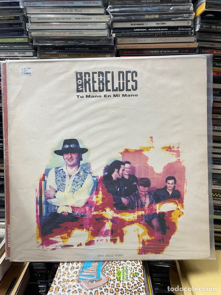 Discos de vinilo: Los rebeldes Tu mano en mi mano - Foto 1