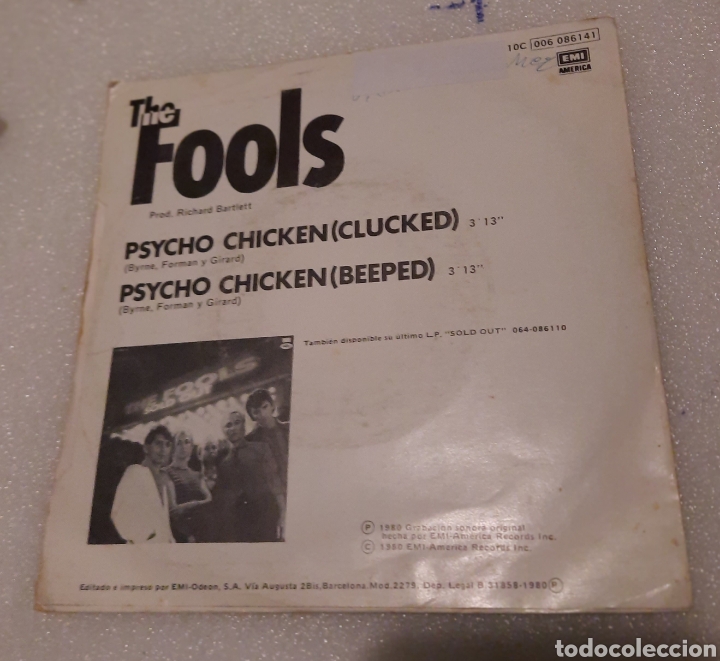 Discos de vinilo: THE FOOLS - PSYCHO CHICKEN - Foto 2