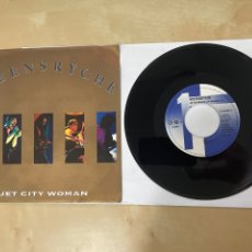 Disques de vinyle: QUEENSRYCHE - JET CITY WOMAN - SINGLE 7” USA EMI 1991. Lote 313003718