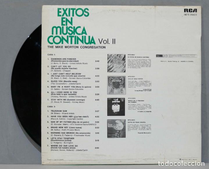 Discos de vinilo: LP. EXITOS EN MUSICA CONTINUA. VOL II - Foto 2
